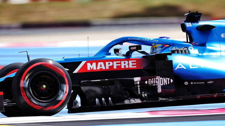 Fernando Alonso (Alpine A521). Paul Ricard, Francia. F1 2021. 