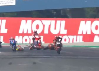 Rossi atropella a Acosta