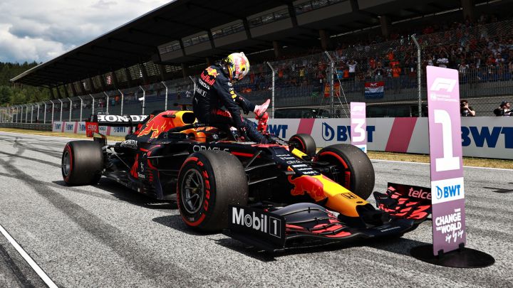 Verstappen y Norris pintan de naranja la parrilla de Austria