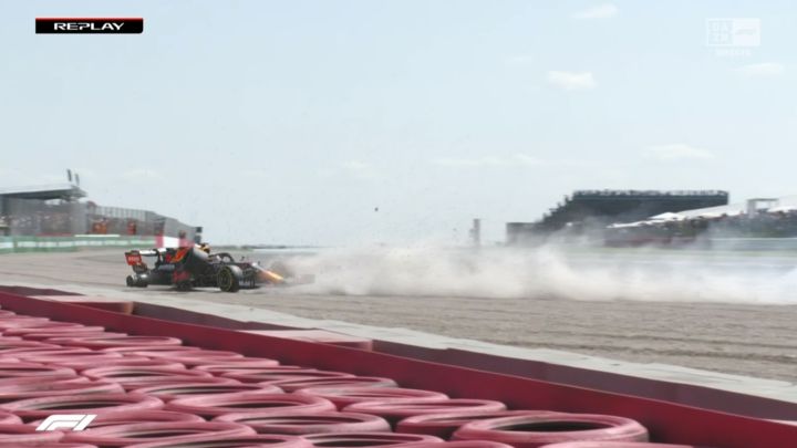 Tremendo accidente de Verstappen