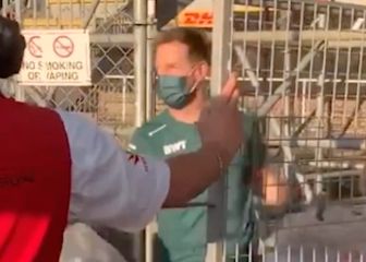 Vettel ayudó a recoger botellas y limpiar Silverstone después de la carrera