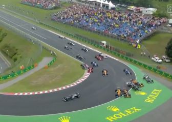 Bottas juega a los bolos y Hamilton se queda solo en la parrilla