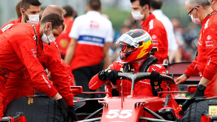 Carlos Sainz (Ferrari SF21). Hungaroring, Hungría. F1 2021.