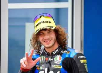 Manda Bezzecchi con el tiempo de la mañana