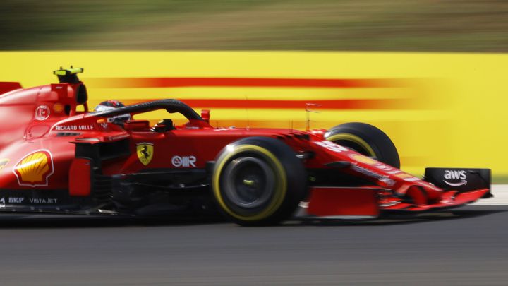 Carlos Sainz durante la carrera del GP de Hungría 2021