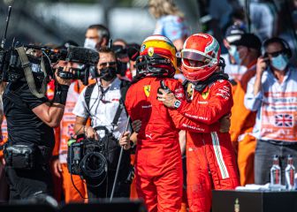 Leclerc aplaude a Sainz: 