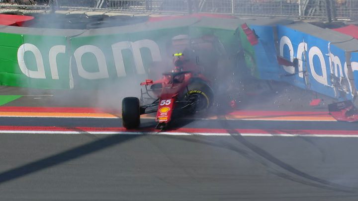 Accidente y problemón para Carlos Sainz en Zandvoort
