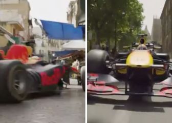 Verstappen 'conquista' Italia pilotando su Red Bull por las calles de Palermo