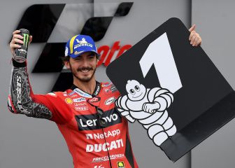 Las imágenes de la pole de Bagnaia en el GP de Aragón