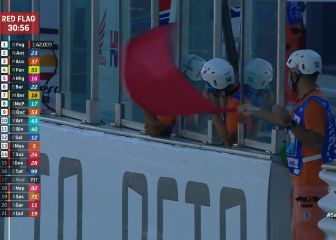 Fea volada de Öncü en Misano y segunda bandera roja por Surra