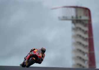 Márquez lidera en mojado y en seco en el arranque texano