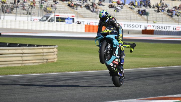Victoria de Bagnaia en el último baile de Rossi