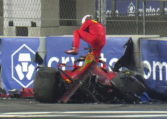 Fuerte accidente de Leclerc