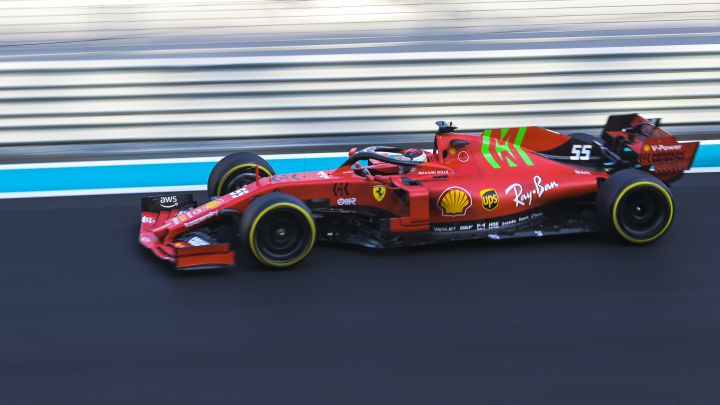 Carlos Sainz (Ferrari SF90). Abu Dhabi. F1 2021.