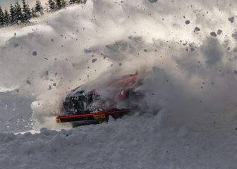 A través de la nieve del Rally de Suecia