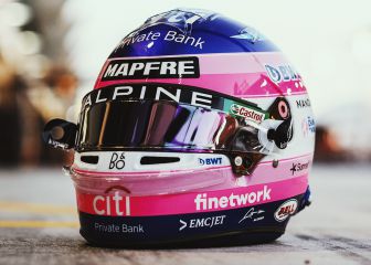 Así son los cascos de Fernando Alonso y Carlos Sainz