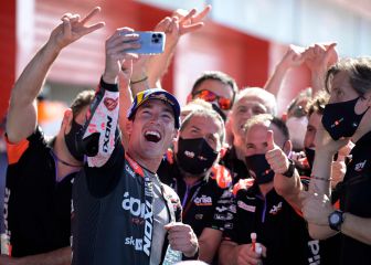 Así celebró Aleix Espargaró la victoria en el GP de Argentina