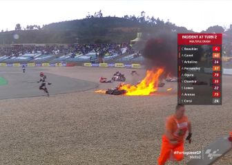 Resumen GP Portugal Moto2: Bandera roja; victoria de Roberts; suerte para Vietti