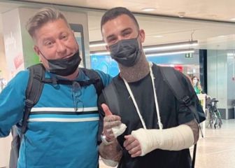 Canet, operado con éxito de su fractura de radio en Barcelona