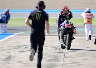Quartararo tras su golpe en los testículos: 