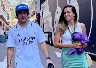 Alonso se presenta 'de blanco' en Mónaco para celebrar la 14
