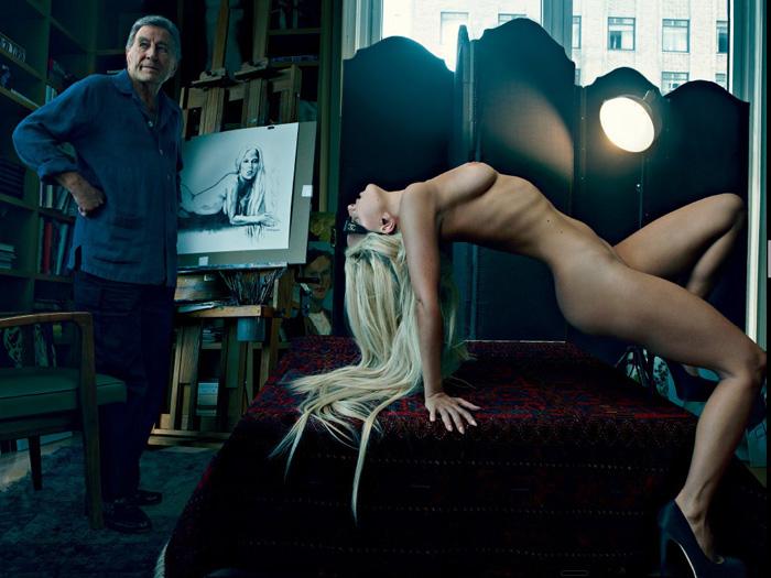 Lady Gaga posó desnuda para Tony Bennett