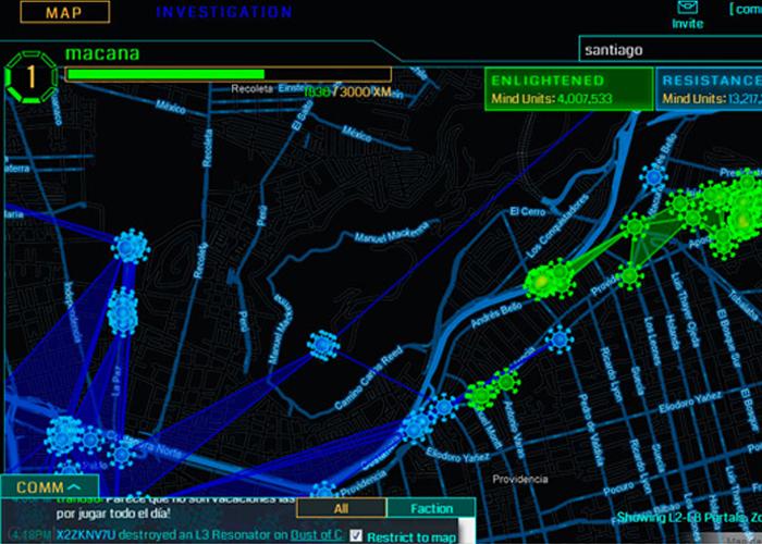 Ingress: un juego que se desarrolla en el mundo real