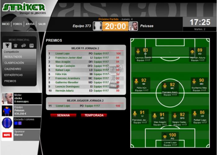 Empieza la nueva temporada de Striker, el Manager de AS