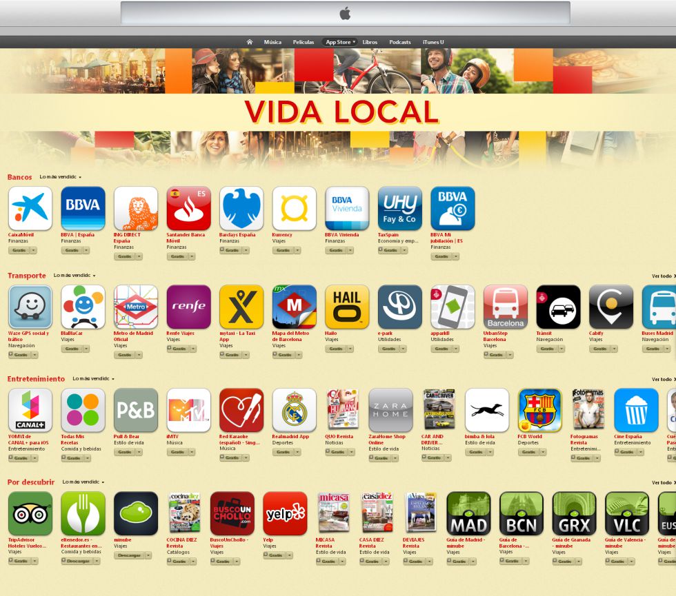 Nuevo espacio Vida Local, con apps para hacer la vida más fácil