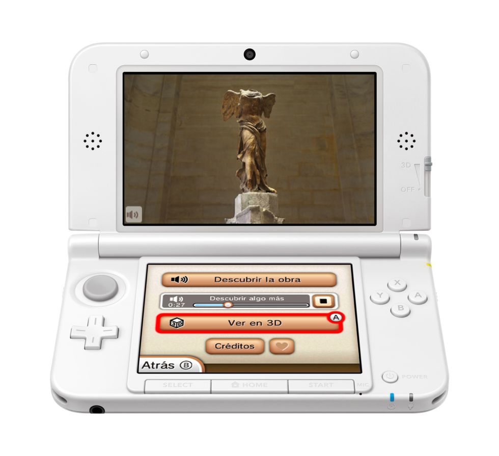 Visita el Louvre desde tu casa con la Nintendo 3DS