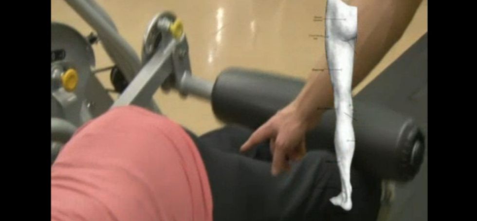 Tabla para poner a punto los músculos isquiotibiales