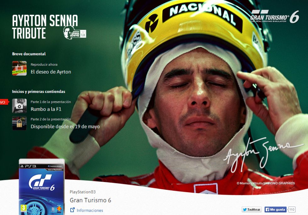 El Gran Turismo 6 rinde homenaje a Ayrton Senna