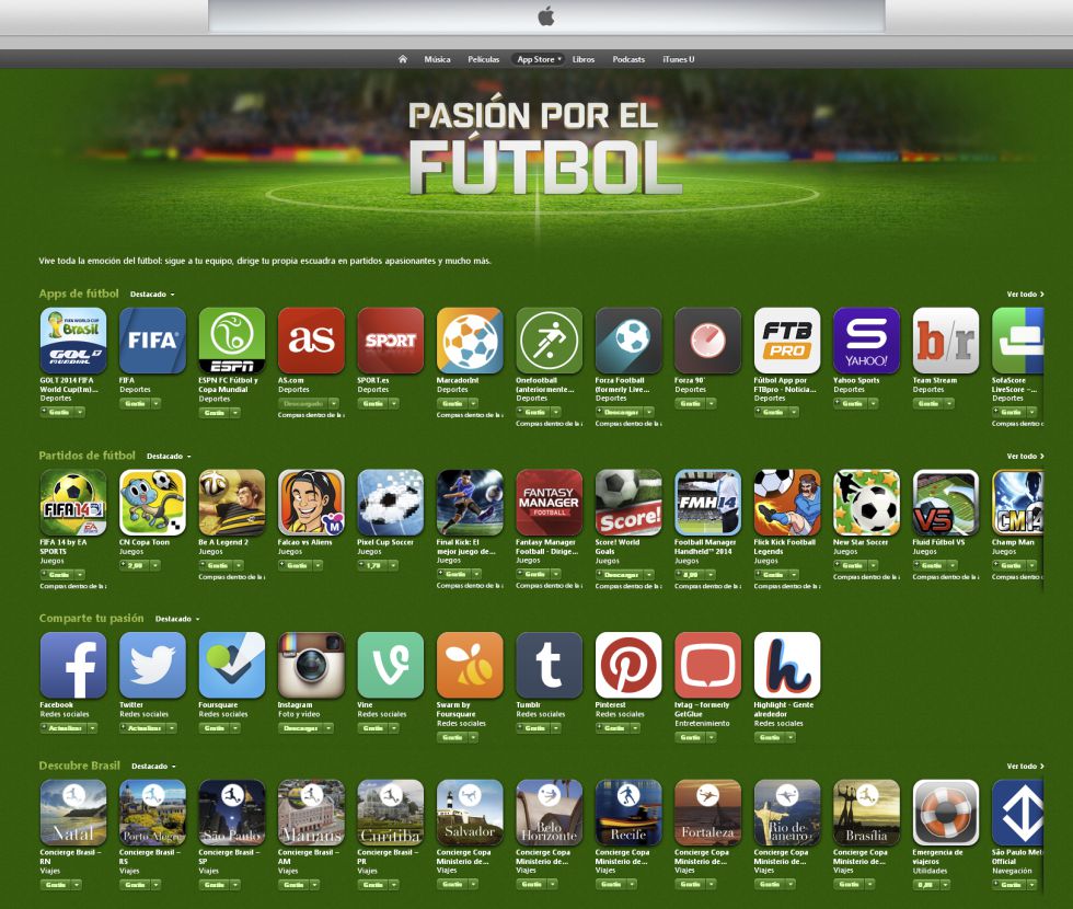 Las mejores apps para disfrutar del Mundial de Brasil
