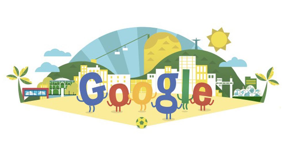 Google dedica su 'Doodle' a la Copa Mundial Brasil 2014