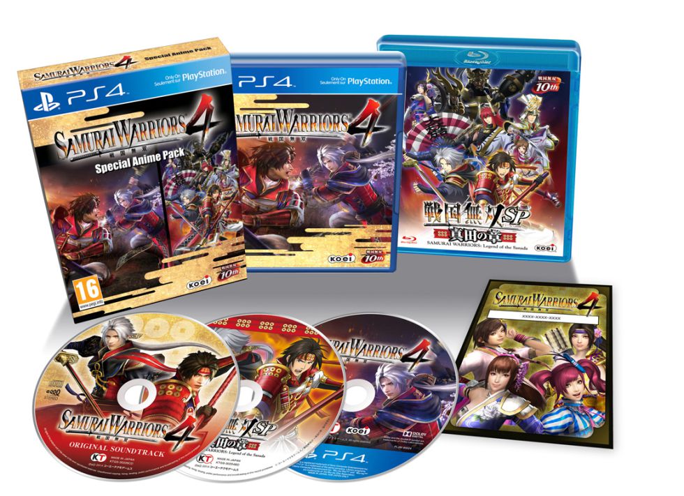 Edición Samurai Warriors 4: Special Anime Pack