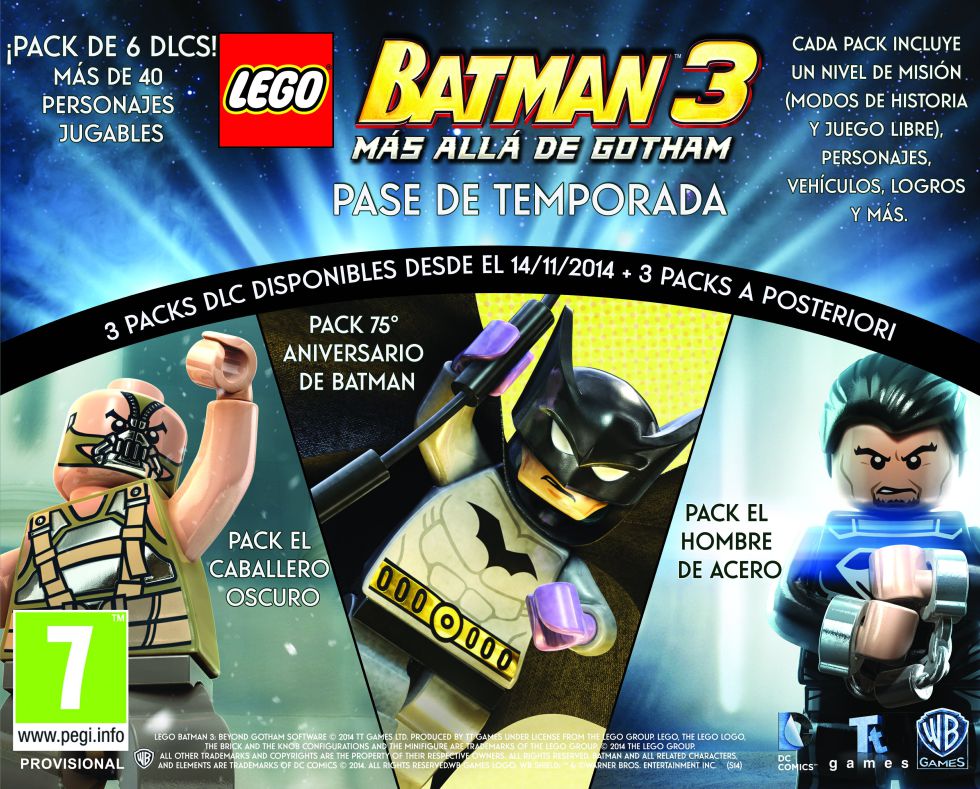 Pase de temporada para LEGO Batman 3: Más Allá de Gotham