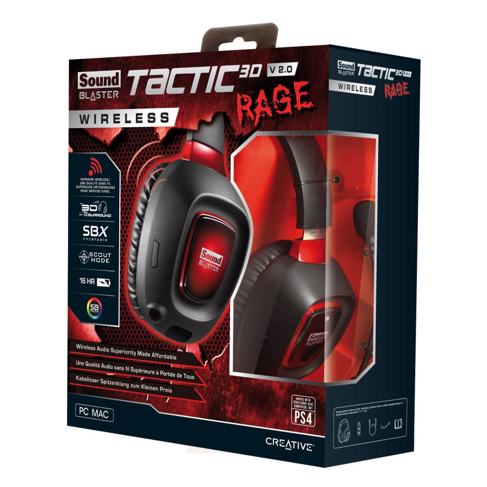 Sound Blaster Tactic3D Rage V2.0, cascos para PS4 y Xbox One