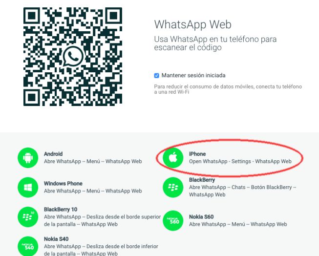 whatsapp web ios app