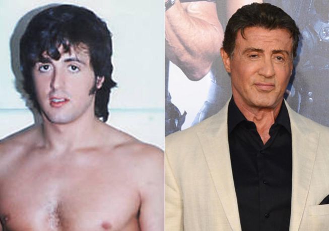 Silvester Stallone antes y después