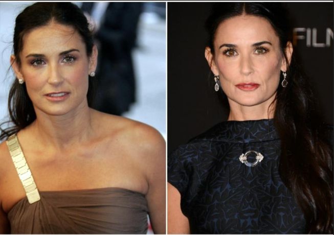 Demi Moore antes y después