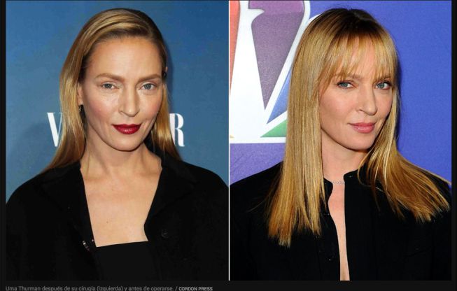 Uma Thurman antes y después