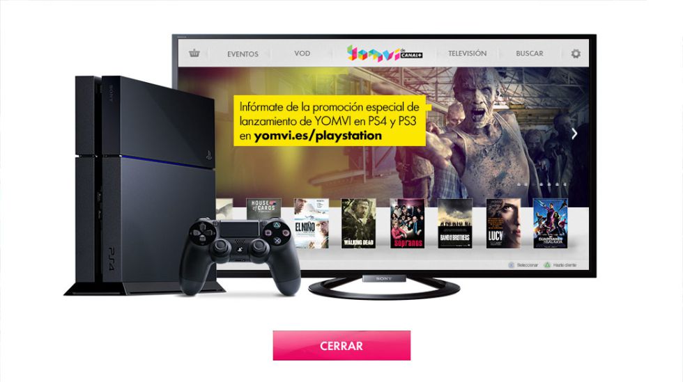 PlayStation y CANAL+ lanzan la app de YOMVI para PS4
