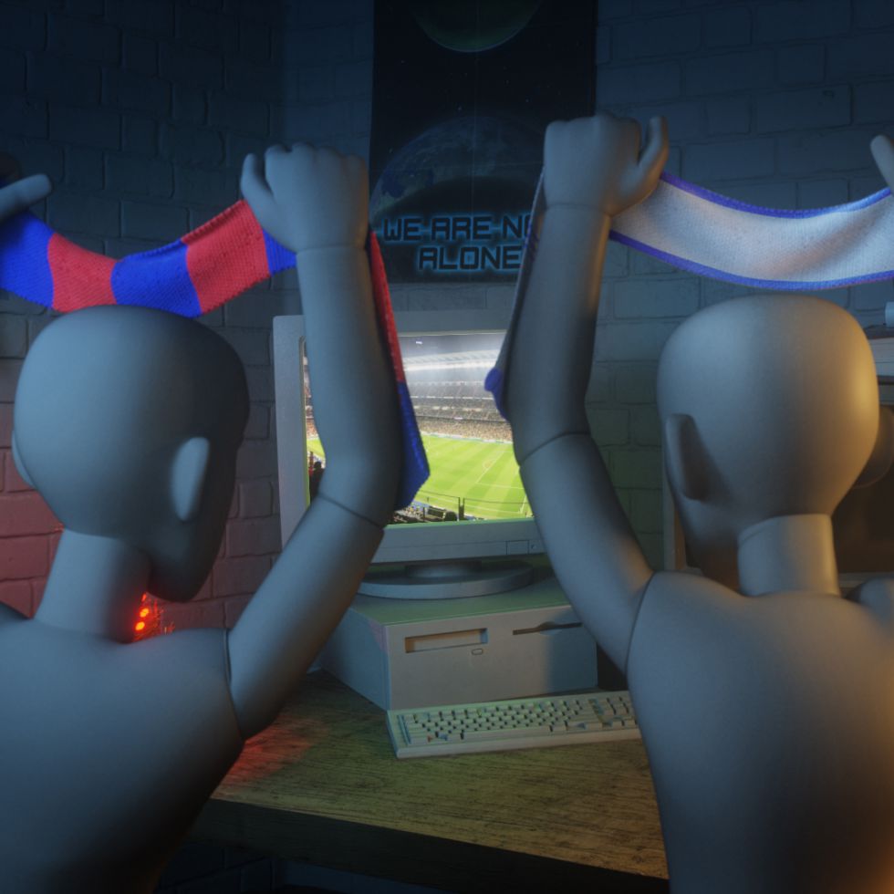 Los maniquíes de Justino se preparan para El Clásico