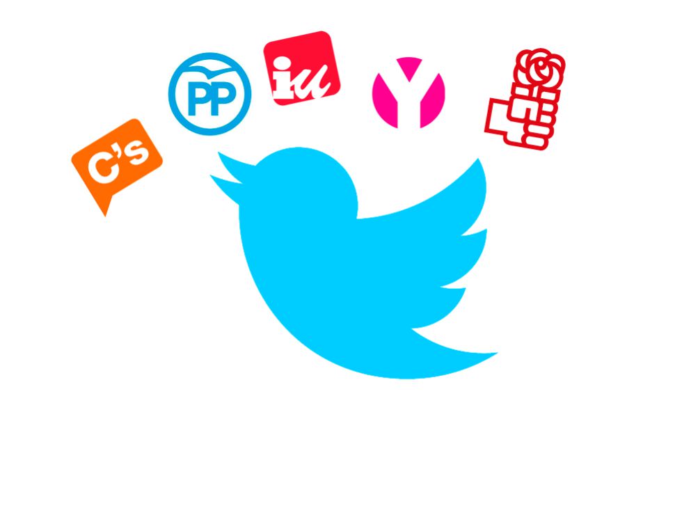 Twitter entra en campaña con los logos de los partidos políticos