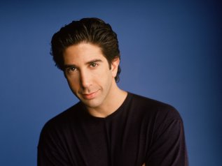 El paleontólogo Ross Geller (David Schwimmer) al comienzo de Friends.