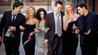 El reparto al completo en los noventa.