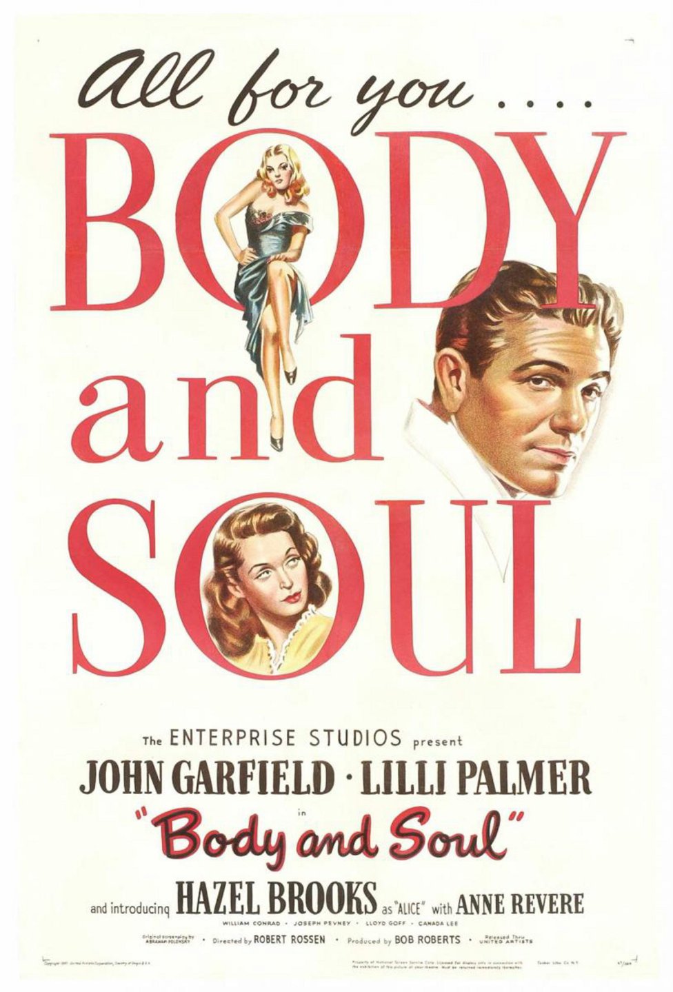 Cuerpo y alma (1947).