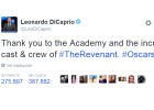 Así siguieron los famosos los Oscar 2016 en redes sociales