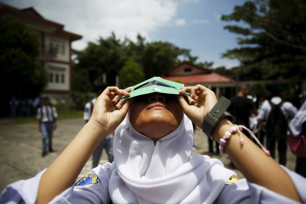 El eclipse total sólo podrá verse en algunos puntos de Indonesia y del océano Índico