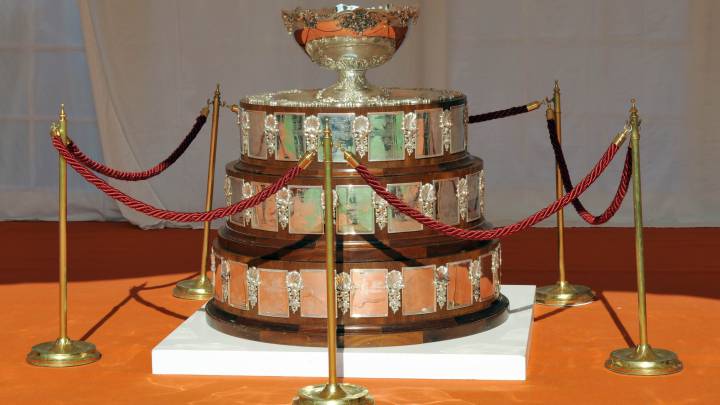 El trofeo de la Copa Davis.